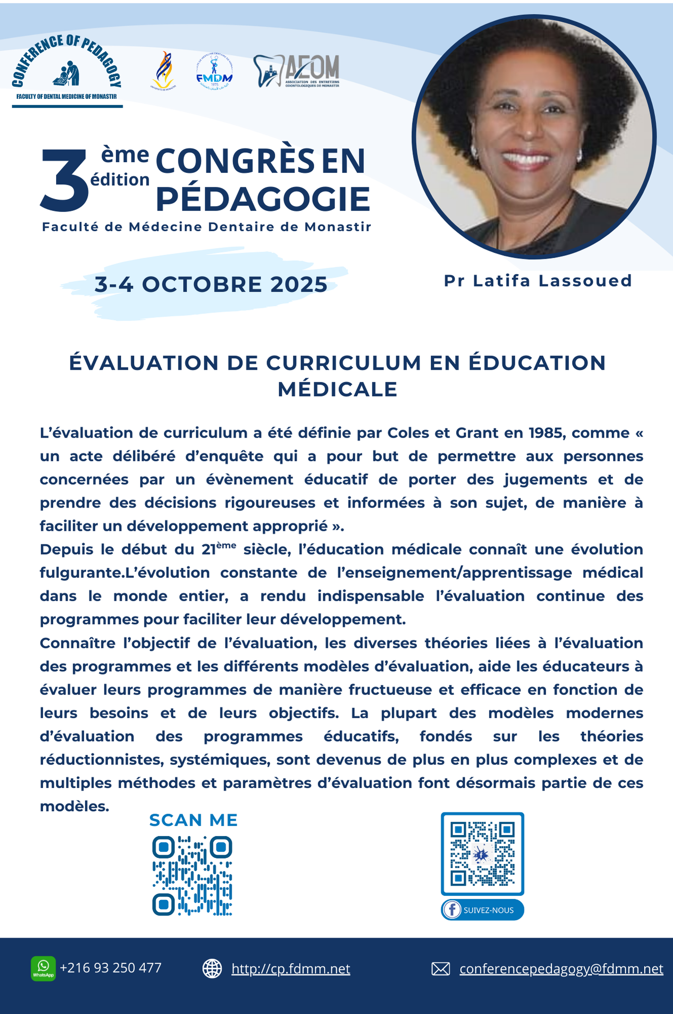 Affiche conférence latifa